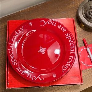 The Red Plate by Waechtersbach Vintage 1979